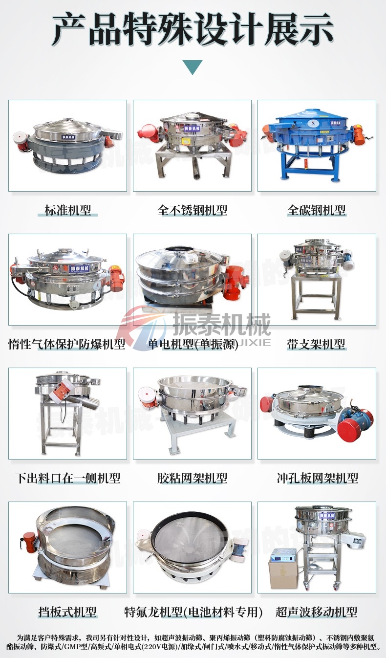 炭黑直排篩不同類型